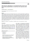 Water resources management as an agricultural policy tool for crop restructuring: implementation in a rural area of the Spercheios river basin