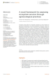 A novel framework for assessing ecosystem services through agroecological practices