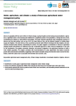 Water, agriculture, and climate: a study of Moroccan agricultural water management policy