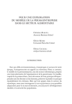 Pour une exploration du mod&egrave;le de la permaentreprise dans le secteur alimentaire
