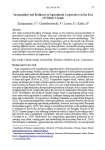 Sustainability and resilience of agricultural cooperatives in the face of climate change