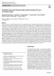 Modelling crop water demand under climate change: the case of Sardinia region