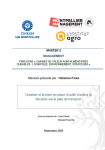 Cr&eacute;ation et la mise en place doutils daide &agrave; la d&eacute;cision sur le plan de transport