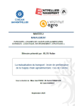 La mutualisation du transport : levier de performance de la Supply chain agroalimentaire