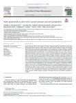 Water productivity in olive trees: current advances and new perspectives