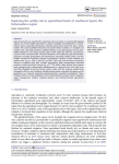 Exploring the aridity risk in agricultural lands of southwest Spain: the Extremadura region
