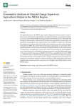 Econometric analysis of climate change impacts on agricultural output in the MENA region