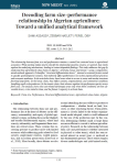 Decoding farm size-performance relationship in Algerian agriculture: toward a unified analytical framework