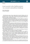 Food security in the Mediterranean: an economic and political challenge