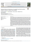 Exploring behavioral determinants of sustainable agricultural practices adoption in Morocco: evidence from PLS-SEM
