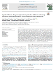 Impact of climate change on agricultural production efficiency in leading agriculture-producing economies: a DEA Malmquist Productivity Index