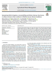Integrating deficit irrigation, crop modelling and water-energy-food nexus to enhance durum wheat resilience in Mediterranean climate conditions