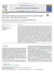 Data-driven stochastic programming for sustainable agricultural supply chain design: toward the circular economy