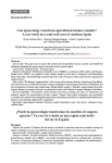 Can agroecology transform agricultural business models? A case study in a semi-arid area of southern Spain