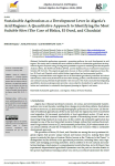 Sustainable agritourism as a development lever in Algerias arid regions: a quantitative approach to identifying the most suitable sites (the case of Biskra, El Oued, and Gharda&iuml;a)