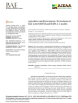 Agriculture and environment: the inclusion of Italy in the SIMPLE and SIMPLE-G models
