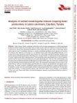 Analysis of rainfed cereal-legume mixture cropping water productivity in Lebna catchment, Cap-Bon, Tunisia