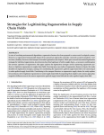 Strategies for legitimizing regeneration in supply chain fields