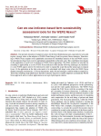 Can we use indicator-based farm sustainability assessment tools for the WEFE Nexus?
