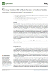 Assessing sustainability of oasis systems in Southern Tunisia