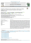 Production potential and water productivity of oilseed rape in Egypt ? Insights from a multi-environment simulation study using the CROPGRO model