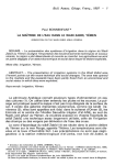 La ma&icirc;trise de l'eau dans le Wadi Zabid (Y&eacute;men)