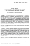 El&eacute;ments sur la structuration de l'espace et l'am&eacute;nagement en Arabie Saoudite