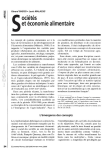 March&eacute;s et fili&egrave;res agroalimentaires