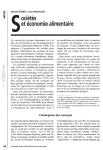 Soci&eacute;t&eacute;s et &eacute;conomie alimentaire