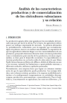 An&aacute;lisis de las caracter&iacute;sticas productivas y de comercializaci&oacute;n de los citricultores valencianos y su relaci&oacute;n