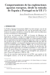 Comportamiento de las explotaciones agrarias europeas, desde la entrada de Espa&ntilde;a y Portugal en la UE