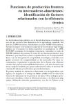 Funciones de producci&oacute;n frontera en invernaderos almerienses: identificaci&oacute;n de factores relacionados con la eficiencia t&eacute;cnica