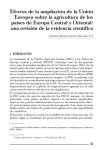 Efectos de la ampliaci&oacute;n de la Uni&oacute;n Europea sobre la agricultura de los pa&iacute;ses de Europa Central y Oriental: una revisi&oacute;n de la evidencia cient&iacute;fica