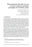Determinaci&oacute;n del valor de uso de cinco espacios naturales protegidos de C&oacute;rdoba y Ja&eacute;n