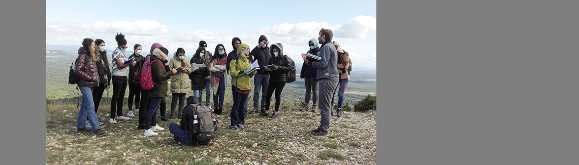 Sortie terrain du Master2 « Analyse de paysage pour comprendre l&rsquo;agriculture d&rsquo;un territoire »