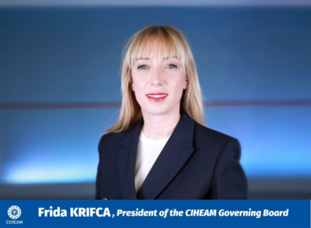 FRIDA KRIFCA TAKES OVER THE ROLE OF PRESIDENT OF THE CIHEAM GOVERNING BOARD