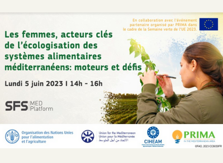 WEBINAIRE – LES FEMMES, ACTEURS CLÉS DE L’ÉCOLOGISATION DES SYSTÈMES ALIMENTAIRES MÉDITERRANÉENS : MOTEURS ET DÉFIS