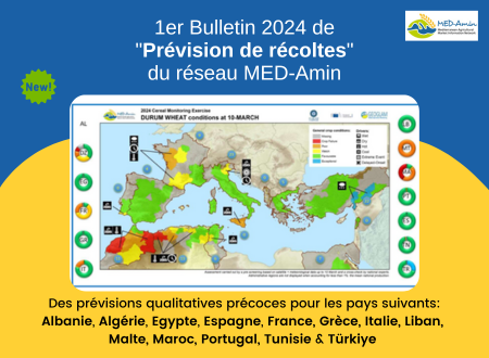 MED-Amin: 1er Bulletin 2024 de prévision de récoltes