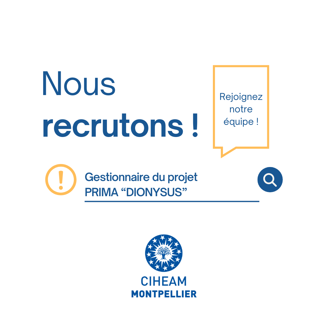 Recrutement d&rsquo;un gestionnaire du projet DIONYSUS