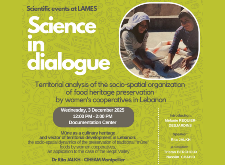 Invitation from CIHEAM Montpellier: Scientific presentation by Rita Jalkh on Thursday, December 3, 2025, at 12 p.m.